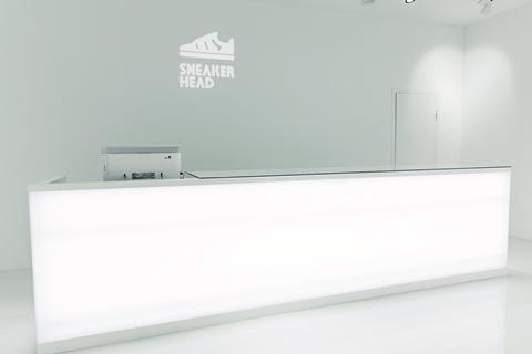 Sneakerhead's new all-white flagship in Moscow